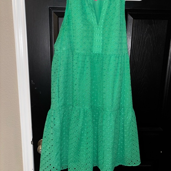 Lilly Pulitzer Dresses & Skirts - Lilly Pulitzer Green Sleeveless Halter Mini Dress